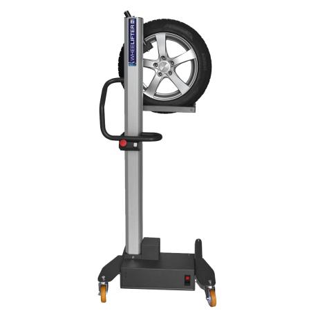Elektrische wiellift voor het ergonomisch demonteren van wielen op hoogte