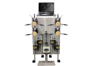 Compact draadloos CCD uitlijnsysteem, mogelijk met wandmontage en af te lezen via een laptop of tablet