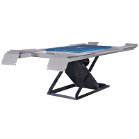 Een schadehefbrug waar eigenlijk geen enkele schadewerkplaats zonder kan. Door de compacte constructie en weg te klappen rijbanen zijn alle delen van het voertuig makkelijk te bereiken. Als opbouw of inbouwversie verkrijgbaar.