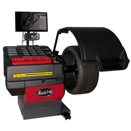 Volautomatische computergestuurde balanceermachine die zelf velgen inmeet tijdens de balanceercyclus. Met extra sonar optie ook uitgebreide diagnose van de band/velg combinatie mogelijk. Standaard voorzien van touchscreen en elektronische opspanning.