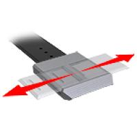 Stempelhefbrug met antislip aluminium oppervlak en 3.500 Kg hefvermogen