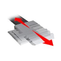 Stempelhefbrug met antislip aluminium oppervlak en 3.500 Kg hefvermogen