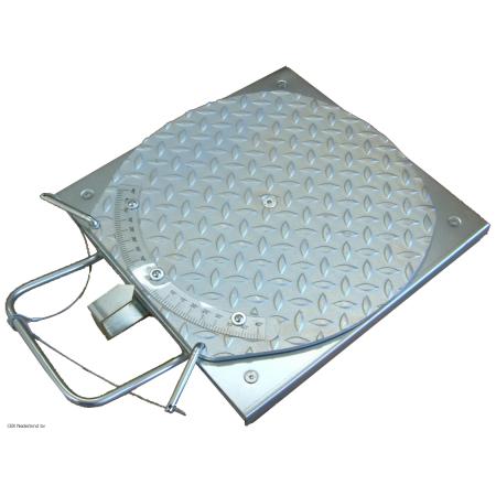 ALU draaiplaten met traanbekleding en extra grote bovenplaat