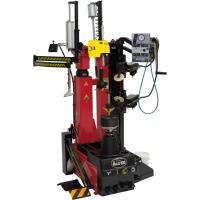Leverless bandenwisselaar met centrale pneumatische opspanning en hielafdruk-wielen. De TECO 100 heeft pneumatische middengat-opspanning.