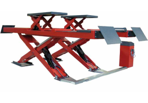 Rijbanen schaarhefbrug met een hefvermogen van 4.300 en rijbaanlengte van 4.650 mm. Naar keuze als vlakke schaarhefbrug, met uitlijnvoorbereiding of heftafel verkrijgbaar.