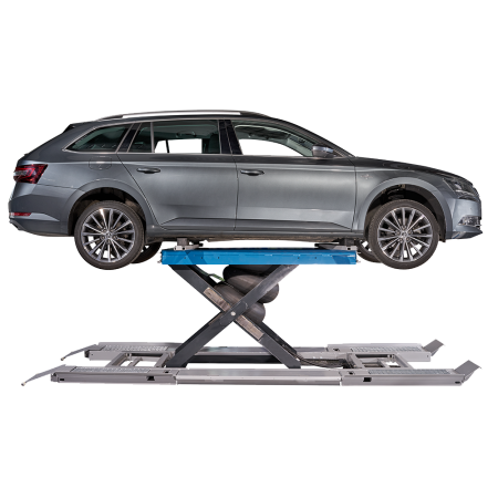 Een schadehefbrug waar eigenlijk geen enkele schadewerkplaats zonder kan. Door de compacte constructie en weg te klappen rijbanen zijn alle delen van het voertuig makkelijk te bereiken. Als opbouw of inbouwversie verkrijgbaar.